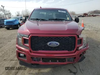 2018 Ford F-150 XL with VIN 1FTEW1E55JFA24677, listed as a Copart auction lot 49508155 with 119,616 mi miles and Salvage Title. Bid and sale history available at carsss.com. Image 5.