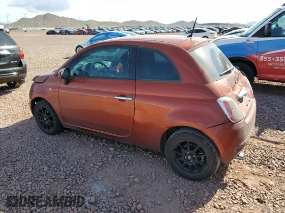 2015 FIAT 500 Pop with VIN 3C3CFFAR0FT545479, listed as a Copart auction lot 51787745 with 134,223 mi miles and Salvage Title. Bid and sale history available at carsss.com. Image 2.
