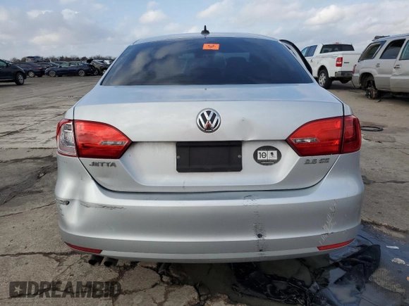 2011 Volkswagen Jetta SE with VIN 3VWDX7AJ9BM367019, listed as a Copart auction lot 84327534 with Not provided miles and Salvage title. Bid and sale history available at DreamBid. Image 6.