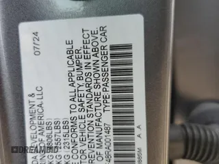2024 Acura TLX Technology with VIN 19UUB5F48RA001487, listed as a Copart auction lot 50913355 with 5,467 mi miles and Salvage Title. Bid and sale history available at carsss.com. Image 12.