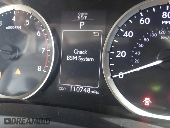 2016 Lexus IS 200t with VIN JTHBA1D25G5021039, listed as a IAAI auction lot 41938500 with 110,748 mi miles and . Bid and sale history available at DreamBid. Image 7.