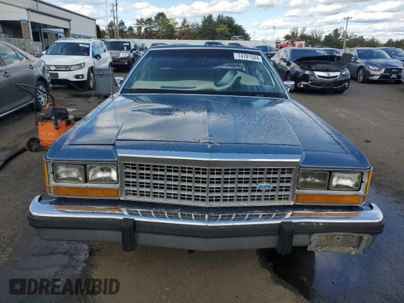 1987 Ford Ltd Crown Victoria with VIN 2FABP73F5HX115600, listed as a Copart auction lot 74781524 with 21,565 mi miles and Salvage Title. Bid and sale history available at carsss.com. Image 5.