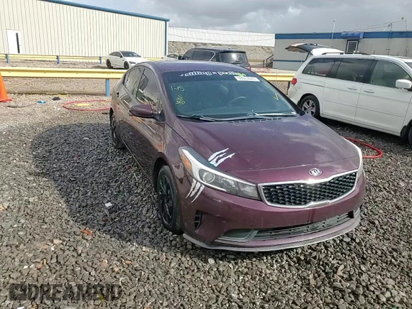 2017 Kia Forte LX with VIN 3KPFK4A70HE081673, listed as a Copart auction lot 88950605 with 0 mi miles and Salvage Title. Bid and sale history available at carsss.com. Image 13.
