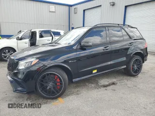 2016 Mercedes-Benz GLE 63 S AMG with VIN 4JGDA7FB4GA758021, listed as a Copart auction lot 66490984 with 98,889 mi miles and Salvage title. Bid and sale history available at DreamBid. Image 1.