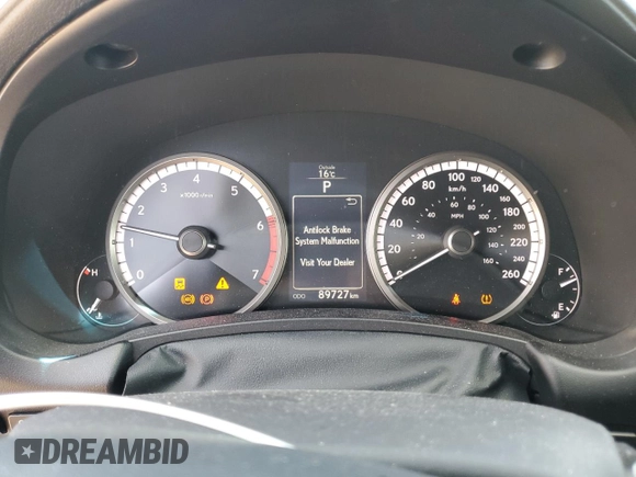 2017 Lexus NX 200t with VIN JTJBARBZ1H2126452, listed as a Copart auction lot 53631455 with 89,727 mi miles and Salvage title. Bid and sale history available at DreamBid. Image 9.