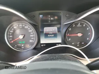 2017 Mercedes-Benz C 300 with VIN 55SWF4KB9HU228024, listed as a Copart auction lot 47616745 with 93,930 mi miles and Salvage Title. Bid and sale history available at carsss.com. Image 9.