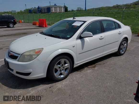2008 Saturn Aura XE with VIN 1G8ZS57B98F235442, listed as a IAAI auction lot 42100073 with 130,084 mi miles. Bid and sale history available at carsss.com. Image 2.