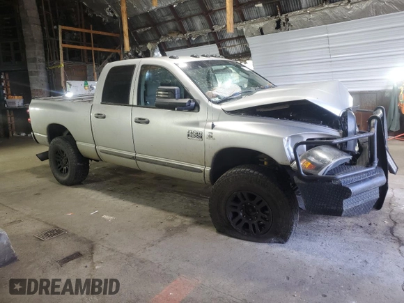 2007 Dodge Ram 2500 SLT with VIN 3D7KS28A67G852750, listed as a Copart auction lot 75374754 with 267,045 mi miles and Salvage Title. Bid and sale history available at carsss.com. Image 4.