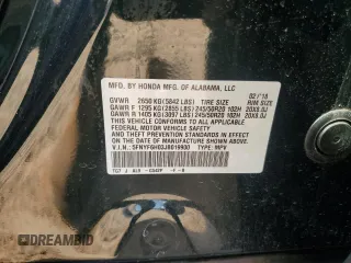2018 Honda Pilot Elite with VIN 5FNYF6H03JB019900, listed as a Copart auction lot 57497235 with 60,358 mi miles and Salvage title. Bid and sale history available at DreamBid. Image 13.
