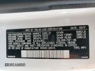 2018 Volvo XC90 R-Design with VIN YV4A22PM4J1321020, listed as a Copart auction lot 50467864 with 105,466 mi miles and Salvage Title. Bid and sale history available at carsss.com. Image 12.