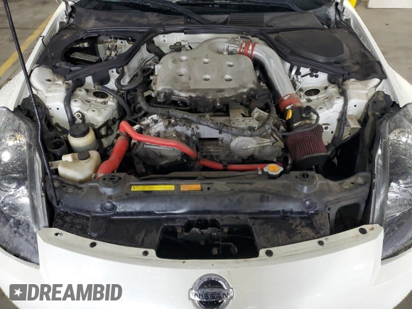 2005 Nissan 350Z Enthusiast with VIN JN1AZ34D35M601012, listed as a Copart auction lot 48969195 with 134,521 mi miles and Salvage Title. Bid and sale history available at carsss.com. Image 11.