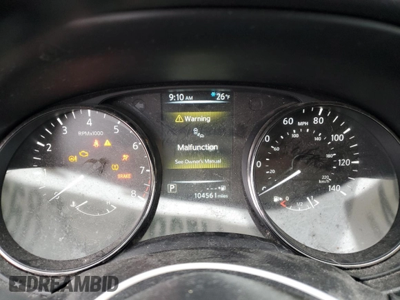 2017 Nissan Rogue SV z VIN JN8AT2MT2HW145906, wystawiony jako Copart lot #44568115 z przebiegiem 104 561 mil mil oraz Szkoda całkowita • Salvage title. Historia ofert i sprzedaży dostępna na DreamBid. Obrazek 9.