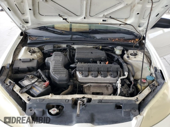 2005 Honda Civic LX with VIN 2HGES165X5H614941, listed as a Copart auction lot 51648795 with 107,218 mi miles and Salvage Title. Bid and sale history available at DreamBid. Image 11.