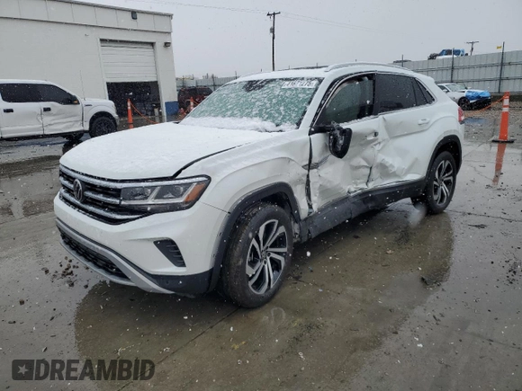 2023 Volkswagen Atlas SEL with VIN 1V2BE2CA3PC218970, listed as a Copart auction lot 41621275 with Not provided miles and Salvage title. Bid and sale history available at DreamBid. Image 1.