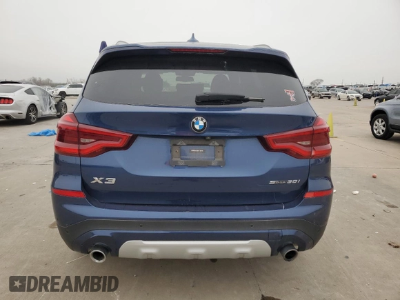 2019 BMW X3 sDrive30i with VIN 5UXTR7C5XKLE98200, listed as a Copart auction lot 44036615 with 75,956 mi miles and Clean Title. Bid and sale history available at carsss.com. Image 6.