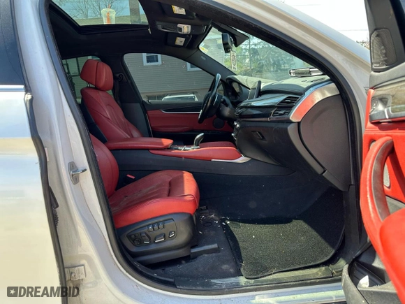 2017 BMW X6 xDrive35i with VIN 5UXKU2C52H0N85187, listed as a Copart auction lot 52225565 with 97,566 mi miles and Clean Title. Bid and sale history available at carsss.com. Image 7.