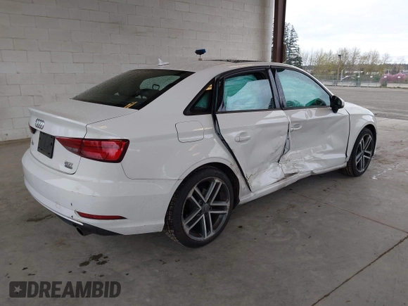 2018 Audi A3 Sedan Premium with VIN WAUB8GFF7J1020129, listed as a IAAI auction lot 41933899 with 69,654 mi miles. Bid and sale history available at carsss.com. Image 4.
