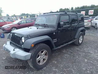 2016 Jeep Wrangler Unlimited Sport z VIN 1C4BJWDGXGL206502, wystawiony jako IAAI lot #42583701 z przebiegiem 120 525 mil mil oraz . Historia ofert i sprzedaży dostępna na DreamBid. Obrazek 2.