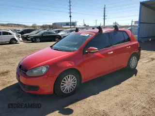 2012 Volkswagen Golf with VIN WVWDB7AJ6CW210177, listed as a Copart auction lot 45854635 with 166,161 mi miles and Salvage Title. Bid and sale history available at DreamBid. Image 1.