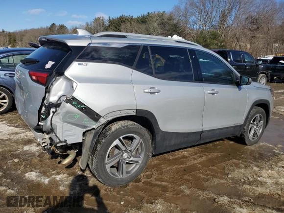 2021 GMC Terrain SLT with VIN 3GKALVEV5ML381905, listed as a Copart auction lot 45365715 with 31,317 mi miles and Salvage Title. Bid and sale history available at DreamBid. Image 3.