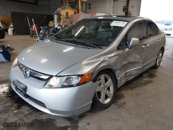 2008 Honda Civic Sdn EX with VIN 1HGFA168X8L019001, listed as a IAAI auction lot 41895346 with 146,089 mi miles. Bid and sale history available at carsss.com. Image 2.