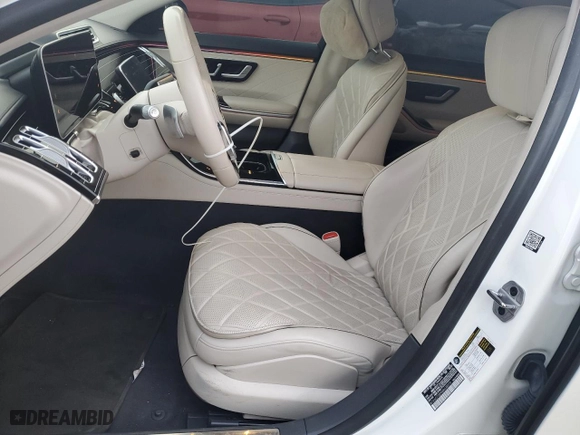 2021 Mercedes-Benz S-Class S 580 with VIN W1K6G7GB9MA038970, listed as a Copart auction lot 41825905 with 58,602 mi miles and Salvage Title. Bid and sale history available at carsss.com. Image 7.