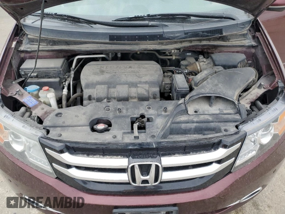 2016 Honda Odyssey Touring Elite with VIN 5FNRL5H96GB125546, listed as a Copart auction lot 54954165 with 101,479 mi miles and Salvage Title. Bid and sale history available at DreamBid. Image 12.