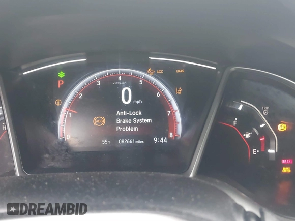2019 Honda Civic Sport with VIN 2HGFC2F80KH602942, listed as a IAAI auction lot 41785234 with 82,661 mi miles and . Bid and sale history available at DreamBid. Image 7.