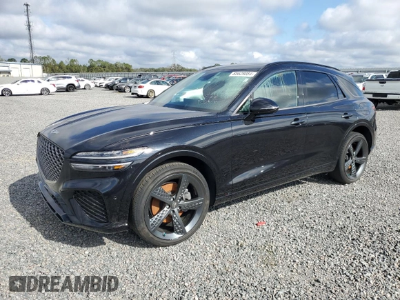 2022 Genesis GV70 2.5T with VIN KMUMADTB5NU034130, listed as a Copart auction lot 85629084 with 32,651 mi miles and Salvage Title. Bid and sale history available at DreamBid. Image 1.