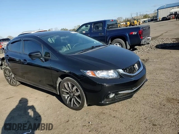 2015 Honda Civic EX-L with VIN 19XFB2F94FE214043, listed as a Copart auction lot 53528065 with 120,000 mi miles and Salvage Title. Bid and sale history available at carsss.com. Image 11.