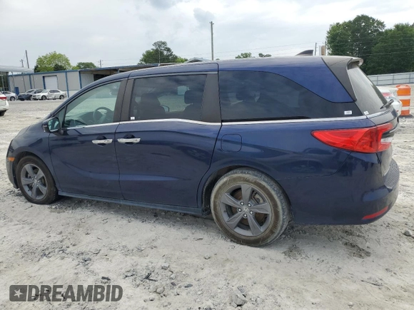 2021 Honda Odyssey EX with VIN 5FNRL6H59MB005691, listed as a Copart auction lot 55347265 with 45,060 mi miles and Clean Title. Bid and sale history available at DreamBid. Image 2.