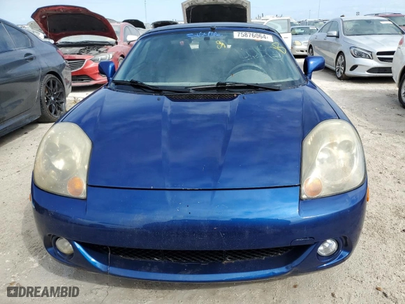 2003 Toyota MR2 Spyder with VIN JTDFR320130065605, listed as a Copart auction lot 75876064 with NaN miles and Non Repairable. Bid and sale history available at carsss.com. Image 5.