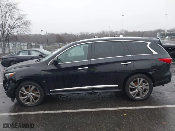2013 Infiniti JX35 with VIN 5N1AL0MMXDC334321, listed as a IAAI auction lot 41797907 with NaN miles. Bid and sale history available at carsss.com. Image 14.
