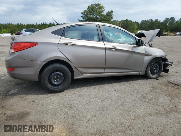 2013 Hyundai Accent GLS with VIN KMHCT4AE1DU504816, listed as a Copart auction lot 54314875 with Not provided miles and Salvage title. Bid and sale history available at DreamBid. Image 3.