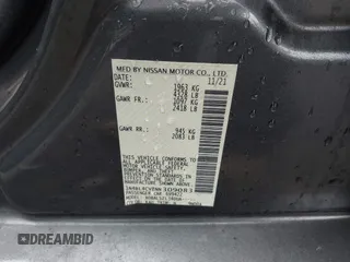 2022 Nissan Altima SR with VIN 1N4BL4CV8NN309083, listed as a IAAI auction lot 41720996 with 74,719 mi miles and . Bid and sale history available at DreamBid. Image 9.
