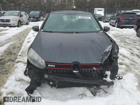 2010 Volkswagen GTI with VIN WVWHV7AJ3AW157413, listed as a Copart auction lot 44908755 with 119,367 mi miles and Salvage Title. Bid and sale history available at carsss.com. Image 5.