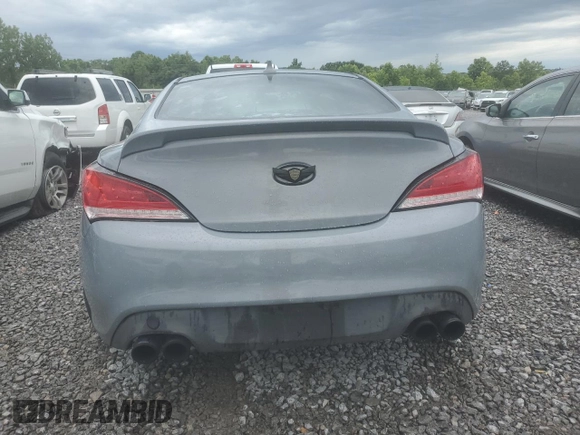 2010 Hyundai Genesis Coupe with VIN KMHHT6KD0AU011874, listed as a Copart auction lot 61757505 with Not provided miles and Clean title. Bid and sale history available at DreamBid. Image 6.