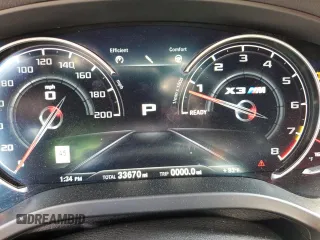 2020 BMW X3 M Competition z VIN 5YMTS0C0XLLT11156, wystawiony jako Copart lot #64490603 z przebiegiem 33 670 mil mil oraz . Historia ofert i sprzedaży dostępna na DreamBid. Obrazek 9.