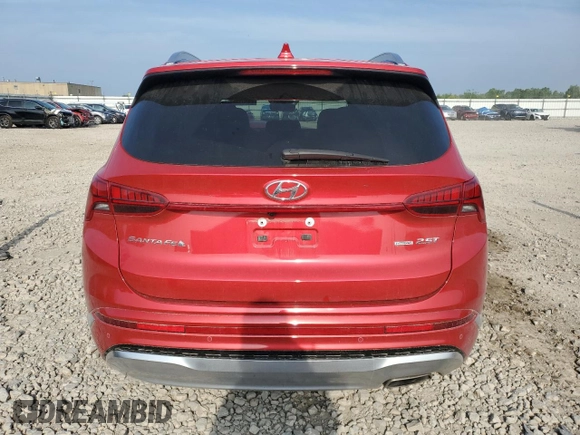 2023 Hyundai Santa Fe Calligraphy with VIN 5NMS5DAL1PH492414, listed as a Copart auction lot 64307095 with 62,011 mi miles and Non repairable. Bid and sale history available at DreamBid. Image 6.