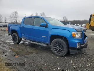 2021 GMC Canyon 4WD Elevation with VIN 1GTG6CEN2M1150582, listed as a Copart auction lot 85215614 with 46,201 mi miles and Salvage Title. Bid and sale history available at carsss.com. Image 4.