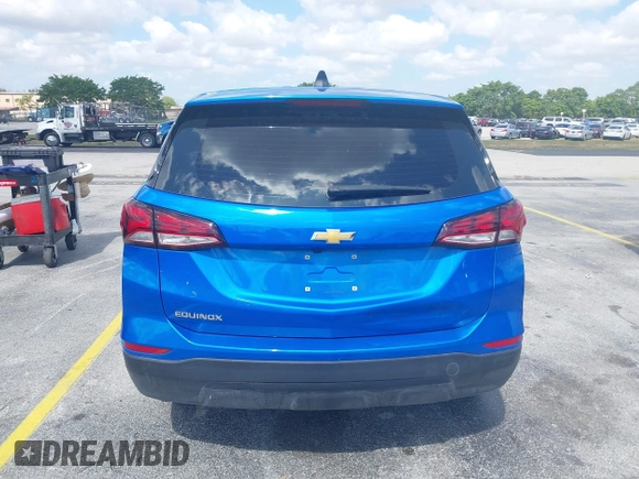 2024 Chevrolet Equinox LS with VIN 3GNAXHEG5RL296032, listed as a IAAI auction lot 42055362 with 22,988 mi miles and . Bid and sale history available at DreamBid. Image 17.
