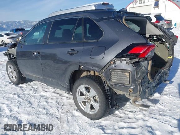 2021 Toyota RAV4 XLE with VIN 2T3P1RFV0MC244186, listed as a IAAI auction lot 41557771 with 33,205 mi miles and . Bid and sale history available at DreamBid. Image 3.