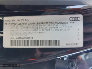 2017 Audi A3 Sedan Premium Plus with VIN WAUJ8GFF4H1059914, listed as a Copart auction lot 49399213 with 83,013 mi miles. Bid and sale history available at carsss.com. Image 12.