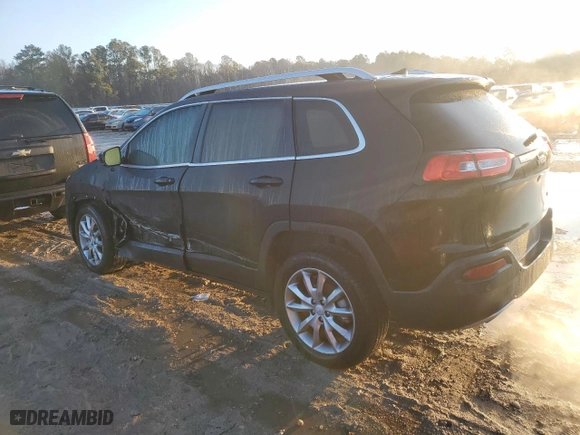 2018 Jeep Cherokee Limited with VIN 1C4PJLDB9JD568279, listed as a Copart auction lot 42180295 with 97,400 mi miles and Salvage Title. Bid and sale history available at carsss.com. Image 2.