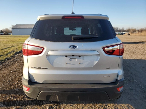 2022 Ford EcoSport SE with VIN MAJ6S3GL5NC461213, listed as a Copart auction lot 50873695 with 11,728 mi miles and Salvage Title. Bid and sale history available at carsss.com. Image 6.