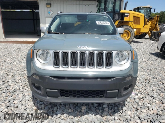 2017 Jeep Renegade Limited with VIN ZACCJADB1HPE48460, listed as a Copart auction lot 60646285 with 134,327 mi miles and Salvage title. Bid and sale history available at DreamBid. Image 5.
