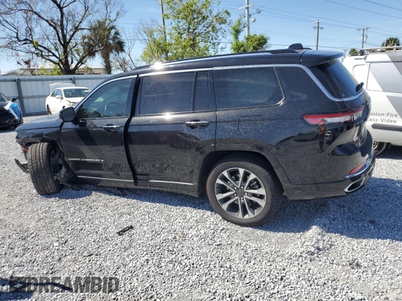 2021 Jeep Grand Cherokee Overland with VIN 1C4RJKDGXM8166511, listed as a Copart auction lot 49249295 with 60,115 mi miles and Salvage title. Bid and sale history available at DreamBid. Image 2.