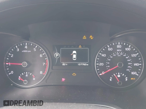 2016 Kia Optima SXL Turbo with VIN 5XXGV4L2XGG120045, listed as a IAAI auction lot 41511829 with 107,760 mi miles. Bid and sale history available at carsss.com. Image 7.