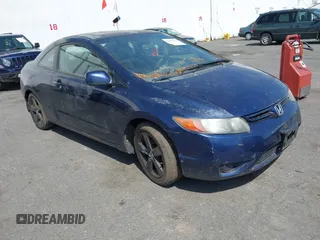 2007 Honda Civic Cpe EX with VIN 2HGFG12827H528175, listed as a IAAI auction lot 42109706 with 96,334 mi miles. Bid and sale history available at carsss.com. Image 1.