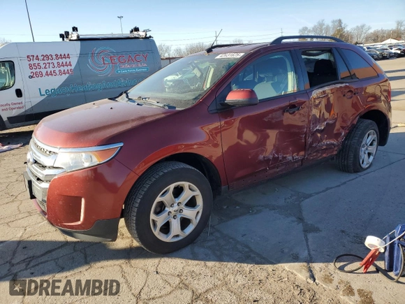 2014 Ford Edge SEL z VIN 2FMDK4JC3EBA68967, wystawiony jako Copart lot #42631625 z przebiegiem 166 302 mil mil oraz Szkody całkowita. Historia ofert i sprzedaży dostępna na DreamBid. Obrazek 1.